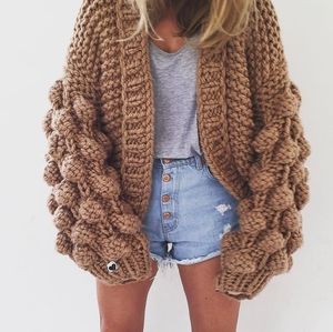 Mumshandmade bubbleknit cardigan